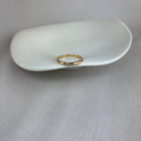 18ct Yellow Gold Heavy Weight D-Shape Band Ring