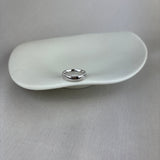 18ct White Gold Milgrain Edge Wedding Ring 5mm