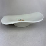 9ct Yellow Gold Opal Diamond Across The Finger Ring