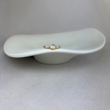 9ct Yellow Gold Opal Diamond Across The Finger Ring