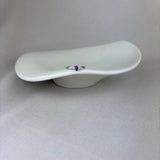 9ct White Gold Amethyst Diamond Petite Trilogy Ring