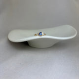 9ct Yellow Gold Tanzanite Diamond Octagonal Trilogy Ring