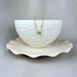 9ct Yellow Gold Morganite Octagonal Necklace
