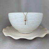 9ct Yellow and Rose Gold Wonderland Key Charm Pendant