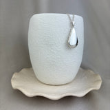 Sterling Silver Plain Teardrop Locket 34x15mm