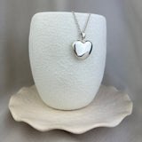 Sterling Silver Plain Heart Locket 25x20mm