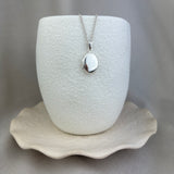 Sterling Silver Plain Rounded Oval Locket 23x12mm