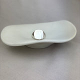 Sterling Silver Cushion Top Signet Ring
