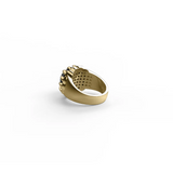 Stolen Girlfriends Club Claw Ring Onyx Gold Plated
