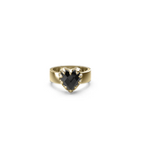 Stolen Girlfriends Club Love Claw Ring Onyx Gold Plated