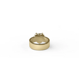 Stolen Girlfriends Club Love Claw Ring Rose Quartz Gold Plated