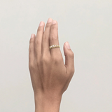 Stolen Girlfriends Club Halo Cluster Ring Pink Bello Opal Gold Plated