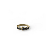 Stolen Girlfriends Club Halo Cluster Ring Onyx Gold Plated