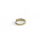Stolen Girlfriends Club Halo Cluster Ring Onyx Gold Plated