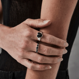Stolen Girlfriends Club Halo Cluster Ring Onyx