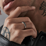 Stolen Girlfriends Club Halo Cluster Ring Onyx