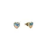 Stolen Girlfriends Club Love Claw Stud Earrings Bello Opal Gold Plated