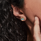 Stolen Girlfriends Club Love Claw Stud Earrings Bello Opal Gold Plated