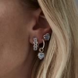 Stolen Girlfriends Club Love Claw Stud Earrings Moonstone