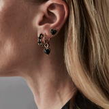 Stolen Girlfriends Club Love Claw Stud Earrings Onyx Gold Plated