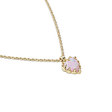 Stolen Girlfriends Club Love Claw Necklace Pink Bello Opal Gold Plated