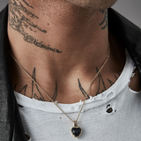 Stolen Girlfriends Club Love Claw Necklace Onyx Gold Plated