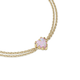 Stolen Girlfriends Club Love Claw Bracelet Pink Bello Opal Gold Plated