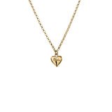 Stolen Girlfriends Club Full Heart Mini Necklace Gold Plated