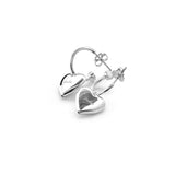 Stolen Girlfriends Club Full Heart Sleeper Hoop Earrings