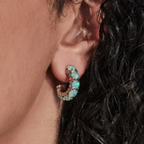 Stolen Girlfriends Club Halo Cluster Hoop Earrings Bello Opal