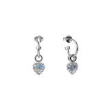 Stolen Girlfriends Club Love Claw Anchor Hoop Earrings Moonstone
