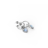 Stolen Girlfriends Club Love Claw Anchor Hoop Earrings Moonstone