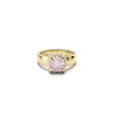 Stolen Girlfriends Club Baby Claw Ring Pink Bello Opal Gold Plated