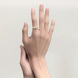 Stolen Girlfriends Club Baby Claw Ring Pink Bello Opal Gold Plated