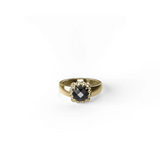 Stolen Girlfriends Club Baby Claw Ring Onyx Gold Plated
