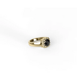 Stolen Girlfriends Club Baby Claw Ring Onyx Gold Plated