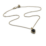 Stolen Girlfriends Club Mini Love Claw Necklace Onyx Gold Plated