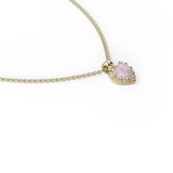 Stolen Girlfriends Club Love Claw Necklace Rose Quartz Gold Plated