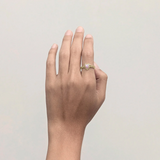 Stolen Girlfriends Club Mini Love Claw Ring Pink Bello Opal Gold Plated