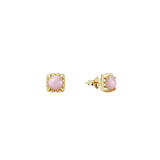 Stolen Girlfriends Club Mini Claw Stud Earrings Pink Bello Opal Gold Plated