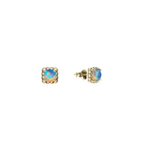 Stolen Girlfriends Club Mini Claw Stud Earrings Bello Opal Gold Plated