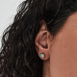 Stolen Girlfriends Club Mini Claw Stud Earrings Bello Opal Gold Plated