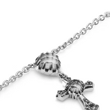 Stolen Girlfriends Club Gothic Cross Love Drop Necklace Quartz