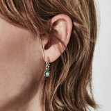 Stolen Girlfriends Club Baby Claw Ball Chain Hoop Earrings Bello Opal