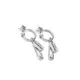 Stolen Girlfriends Club Razor Pin Hoop Earrings