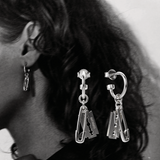 Stolen Girlfriends Club Razor Pin Hoop Earrings