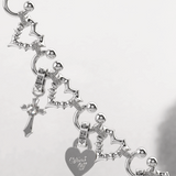 Stolen Girlfriends Club Jagged Heart Charm Necklace