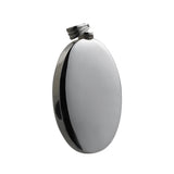Memorial Locket, Large Plain Oval Sterling Silver 45x35mm