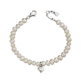 Little Star Marni - Pearl Heart Girls Bracelet 16cm