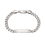 Little Star Bailey Sterling Silver Boys ID Bracelet